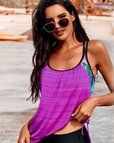 Two-Body Solid Color Swimsuit
