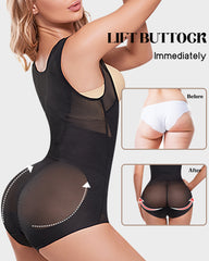 Open Bust Cross Compression Body Shaper