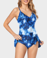 Women's Tummy Control Slim Fit Plus Size One Piece Swimsuit