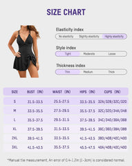 Adjustable Side-Slit V-Neck One-Piece Swimdress