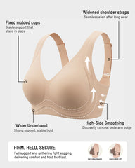 Anti-Gravity™ Wide-Strap Deep-V Lift Bra