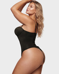 Back Lace-Up Seamless Shapewear Bodysuit