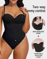 Back Lace-Up Seamless Shapewear Bodysuit