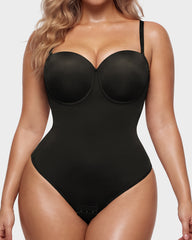 Back Lace-Up Seamless Shapewear Bodysuit