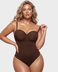 Back Lace-Up Seamless Shapewear Bodysuit