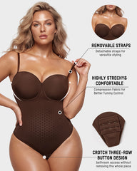 Back Lace-Up Seamless Shapewear Bodysuit
