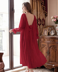 Backless Adjustable Vintage Loungewear Dress