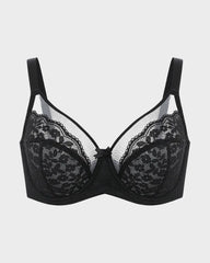 Breathable Lace Underwire Full Coverage Bra