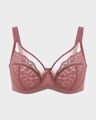 Breathable Lace Underwire Full Coverage Bra