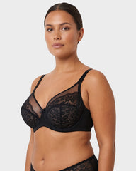 Breathable Lace Underwire Full Coverage Bra
