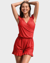 Built-in Bra Swim Romper