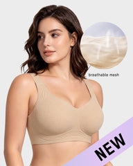 4-Layer Jelly Support Full-Coverage Wireless Bra