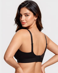 Convertible Strapless Half-Cup Wireless Push-Up Bra