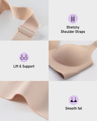 AirEase™ Supportive Wireless Deep-V Bra