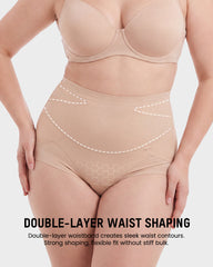 Double Sculpt High Waist Tummy Control Briefs(5-Pack)