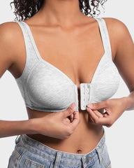 Easy-On Front Closure Wireless Support Bra