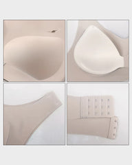 Front Closure Cross-Back Wireless Posture Bra
