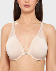 Front Closure Supportive Underwire Plunge Bra