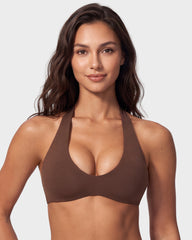 Halter Open-Back Low-Impact Sports Bra