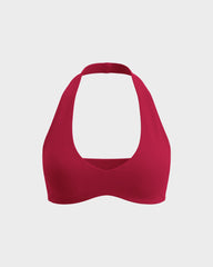 Halter Open-Back Low-Impact Sports Bra