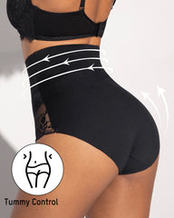 High-Waist Seamless Lace Shaping Panty (3 Pack)