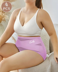 High-Waist Tummy Control Seamless Shaping Panties (4 Pack)