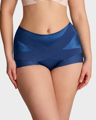 High-Waist Cross Compression Shaping Panties (6 Pack)