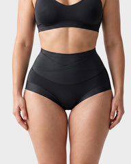 High-Waisted Double-Layer Tummy-Control Briefs