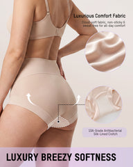 High-Waisted Double-Layer Tummy-Control Briefs