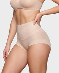 High-Waisted Double-Layer Tummy-Control Briefs