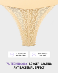 High-Waisted Seamless Lace Sculpt Shapewear Thong (2 Pack)