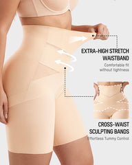 High-Waisted Tummy Control & Butt-Lift Shaper Shorts