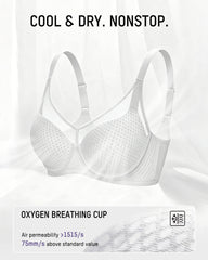 Honeycomb™ Mesh Underwire Minimizing Bra