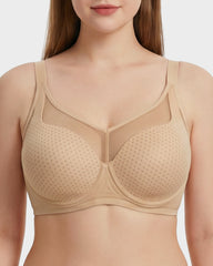 Honeycomb™ Mesh Underwire Minimizing Bra
