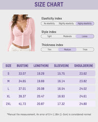 Lace-Trim V-Neck Ribbed Knit Cardigan