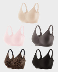 Lifting Wire-Free Antibacterial Jelly Bra Multipack