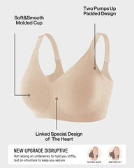 Lifting Wire-Free Antibacterial Jelly Bra Multipack
