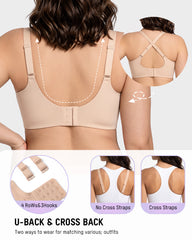 Lifting Wire-Free Antibacterial Jelly Bra Multipack
