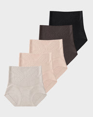 Liquid-Sculpt™ Tummy-Control Butt-Lift Briefs(5-Pack)