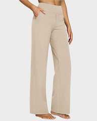 Loose High-Waist Business Wide-Leg Yoga Pants