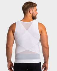 Men's Chest-Smoothing Tummy Control Compression Tank