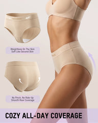 Mid-Rise Full-Coverage Cotton Briefs Multipack