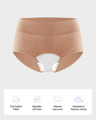 Mid-Rise Leakproof Cotton Period Panties (3 Pack)