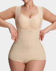 Open Bust Cross Compression Body Shaper