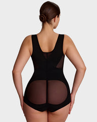 Open Bust Cross Compression Body Shaper