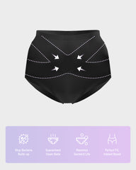 Seamless Tummy Control High-Waist Panties (5 Pack)