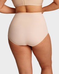 Plus-Size High-Waist Cross Tummy Control Panties (5 Pack)