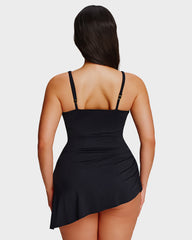 SculptSkin™ FlowFlair Side Tie Swim Dress