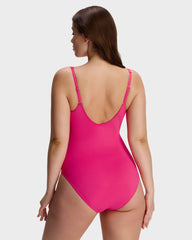 SculptSkin™ SmoothCore V-Neck One-Piece Swimsuit