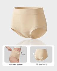 Seamless High-Waist Full Coverage Cotton Panty(5 pack)